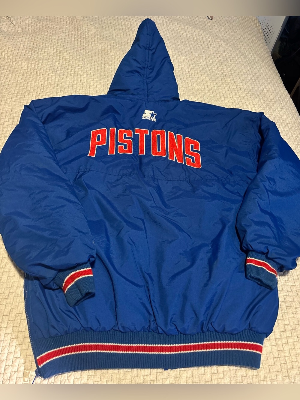 Vintage Detroit Pistons Starter Coat Size Medium